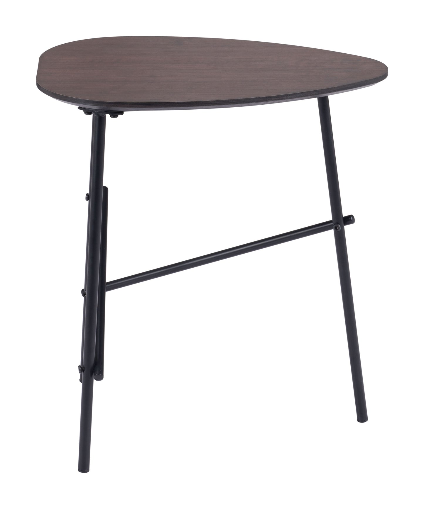 Ireland Side Table Dark Brown & Black