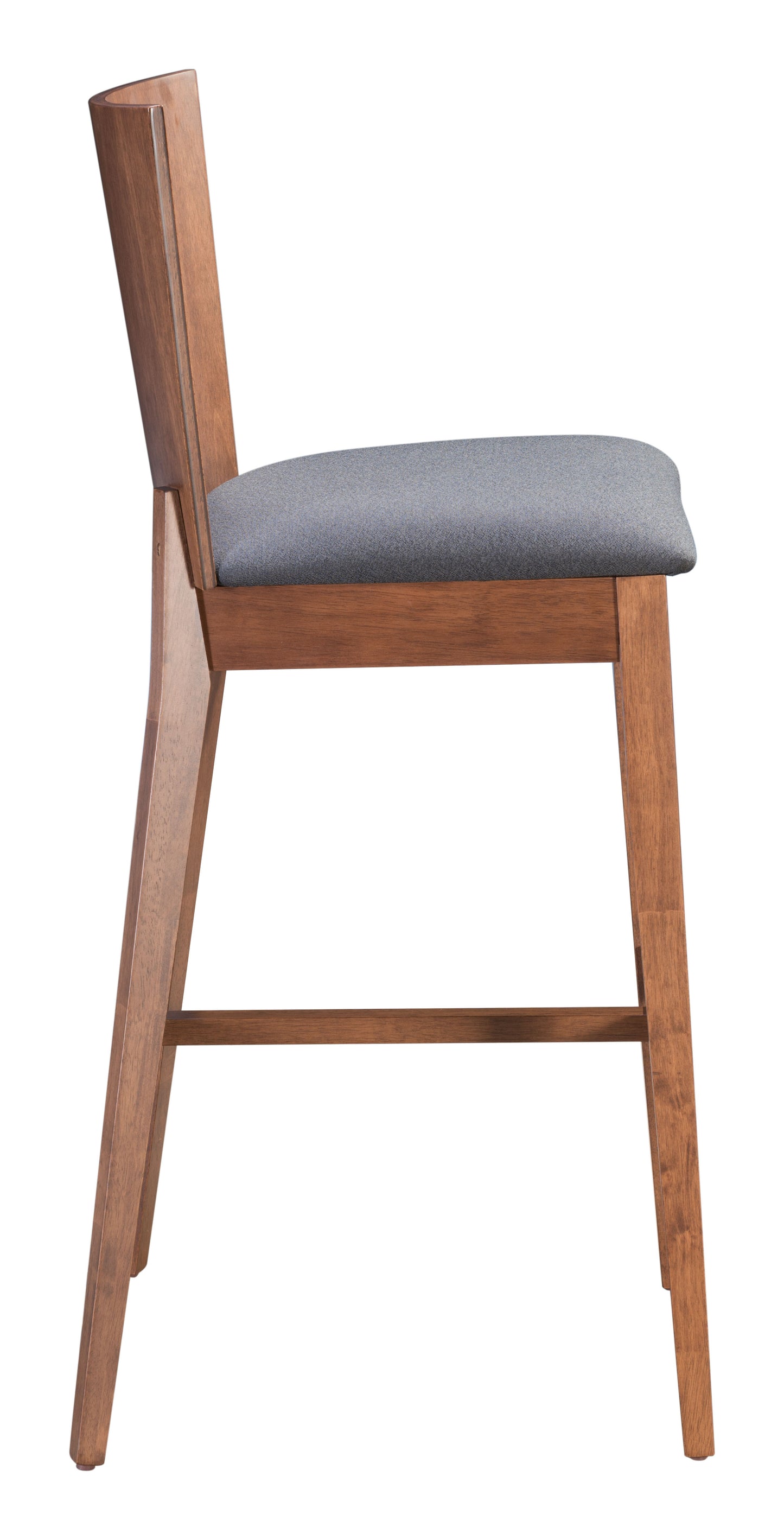 Ambrose Barstool Walnut & Dark Gray