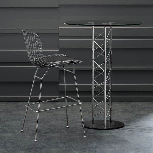 Wire Barstool Chrome
