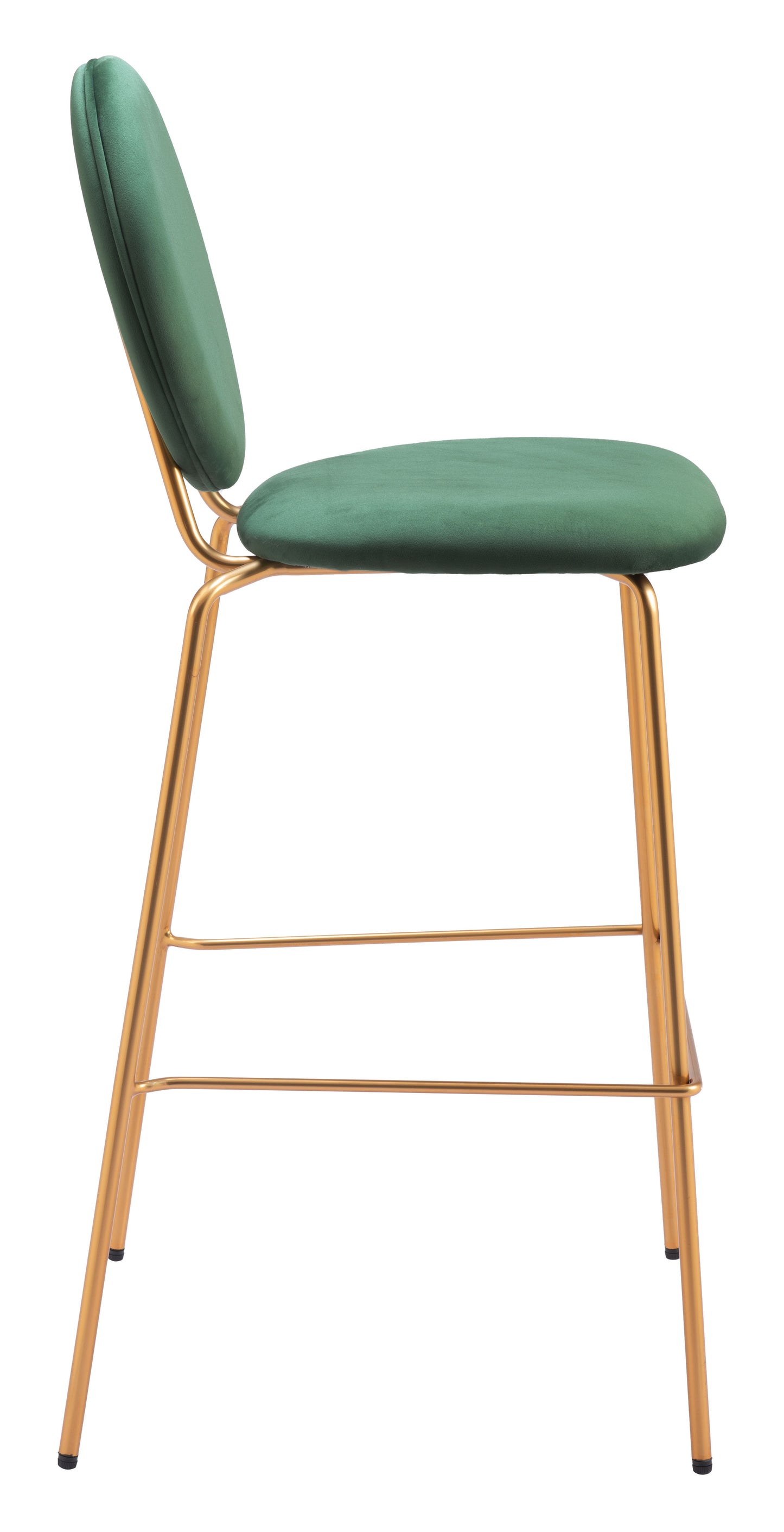 Odessa Barstool Green & Gold