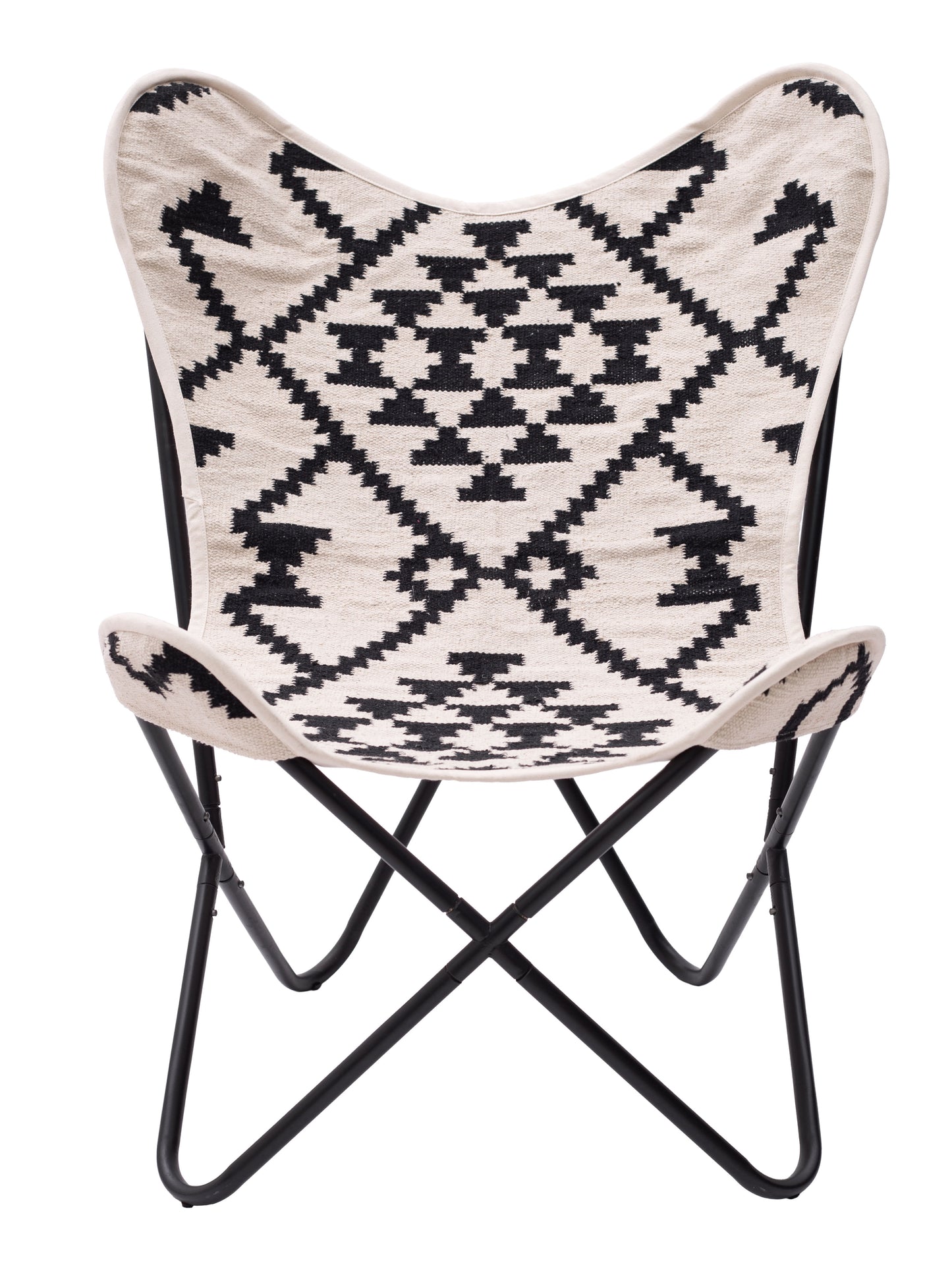 Rabat Accent Chair Beige & Black