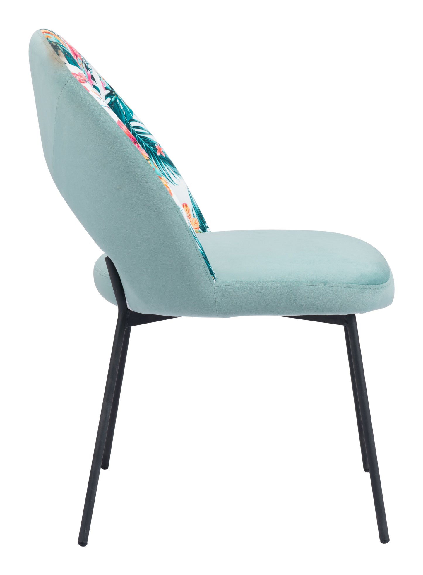 Bethpage Dining Chair Multicolor Print & Green