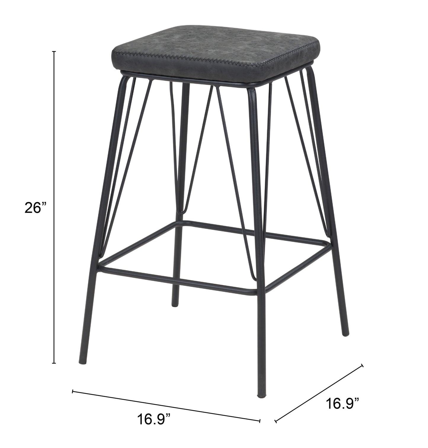 Samuel Counter Stool Vintage Black