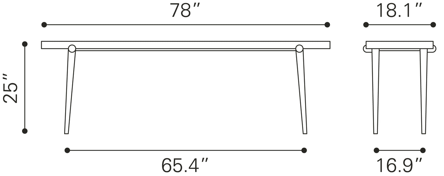 Olyphant Console Table Natural