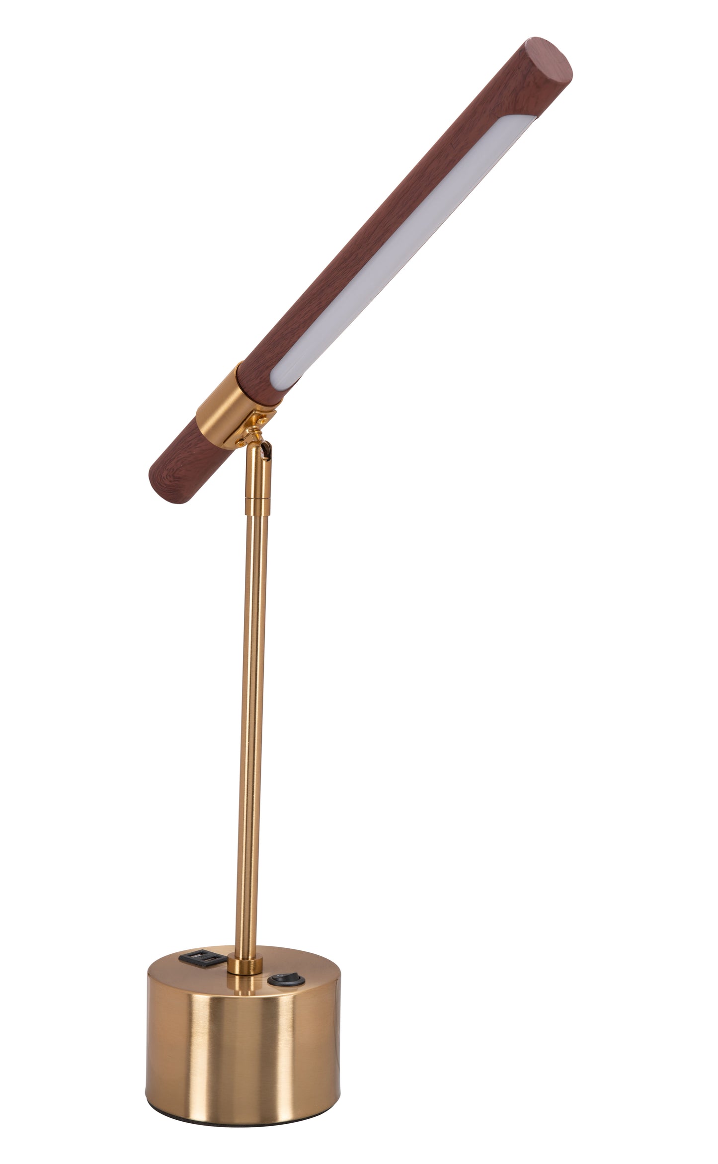 Kippy Table Lamp Brown & Brass