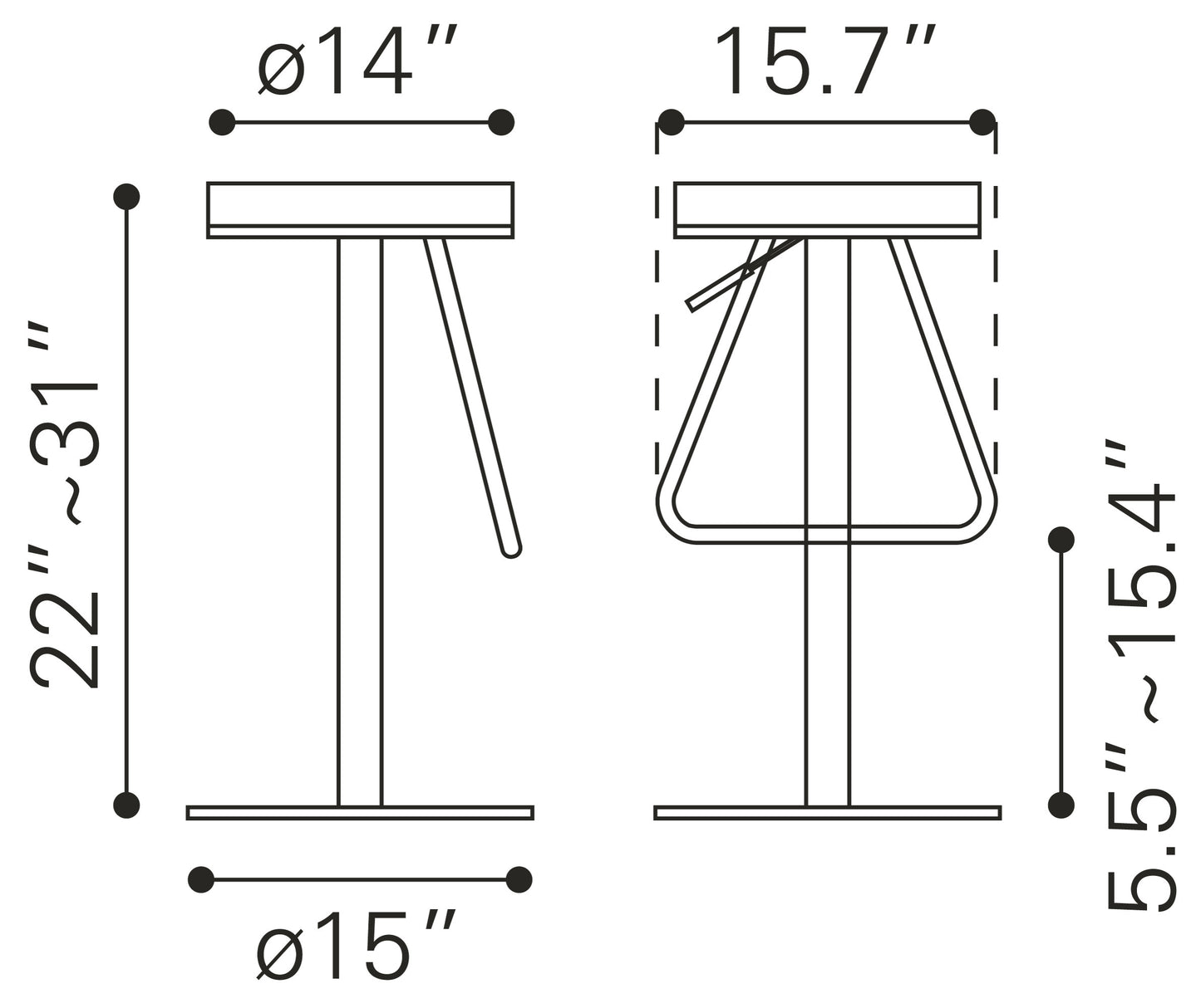 Soda Barstool White