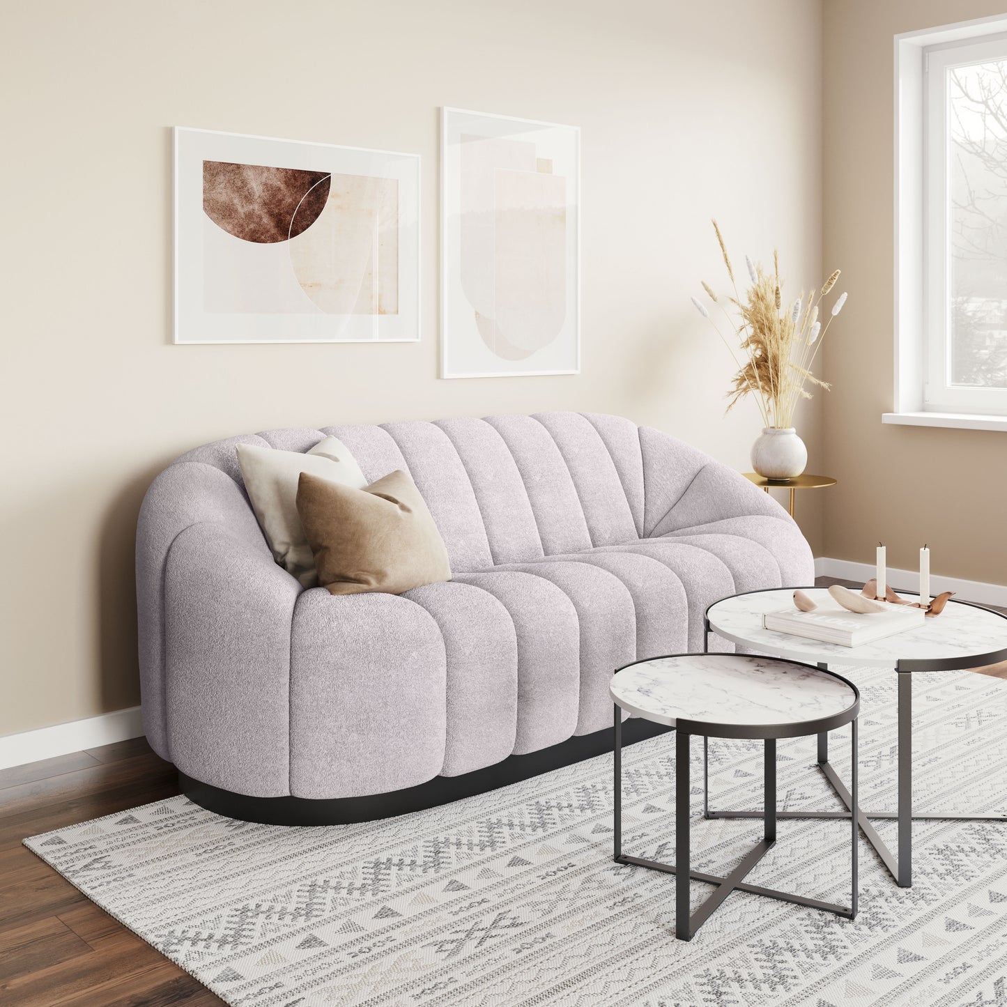 Bhutan Sofa Light Gray