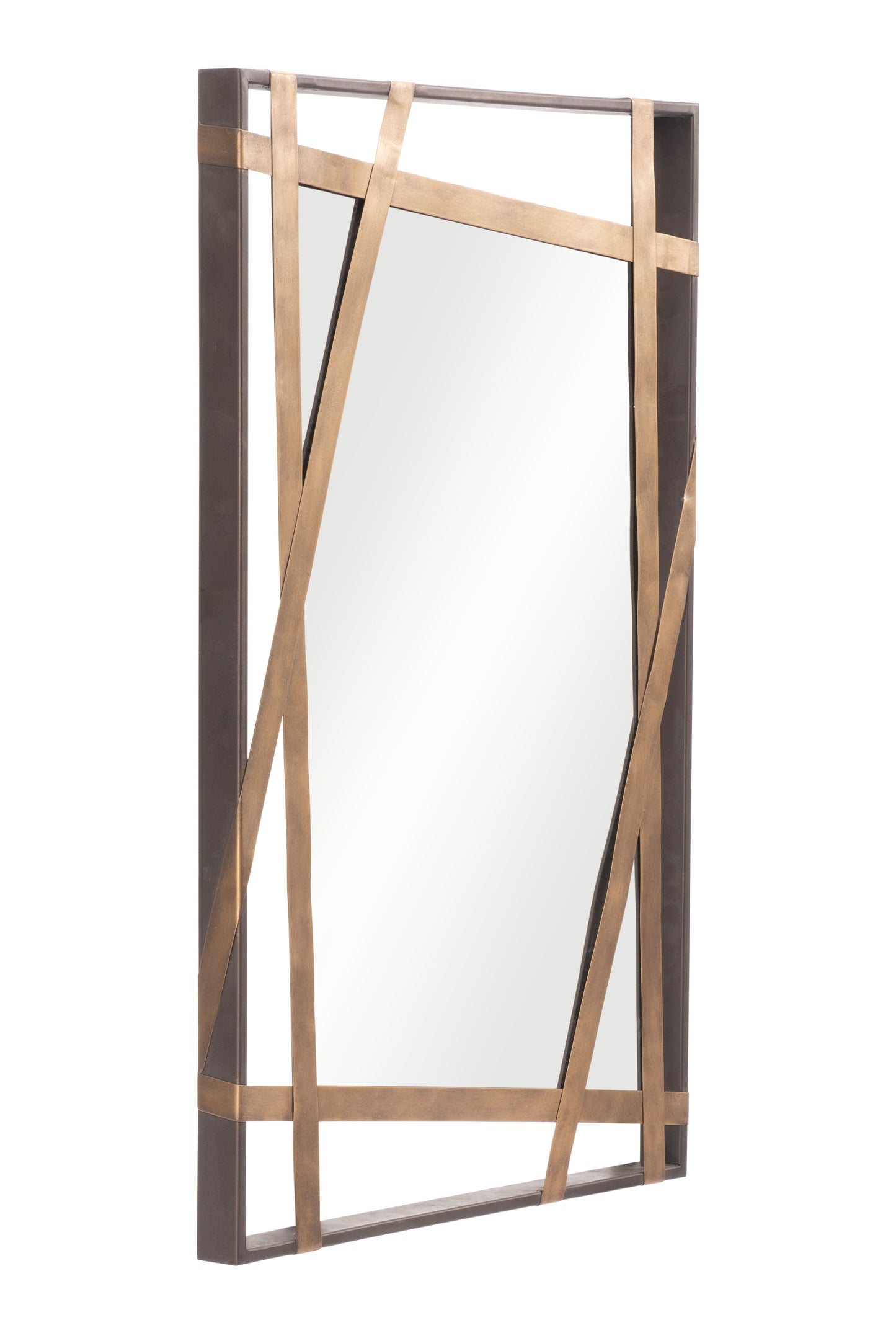 Tolix Mirror Antique Gold & Black