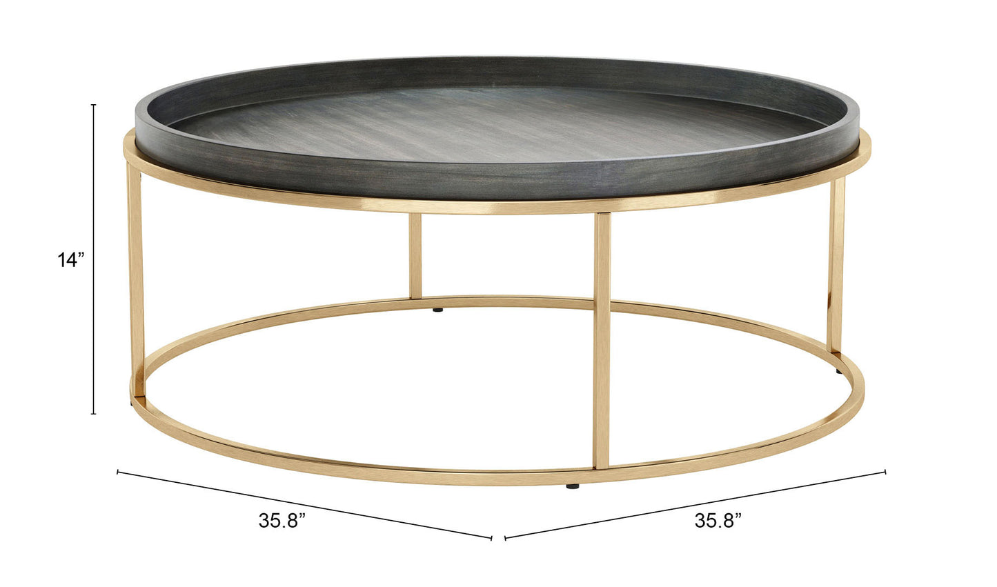 Jahre Coffee Table Black & Brass