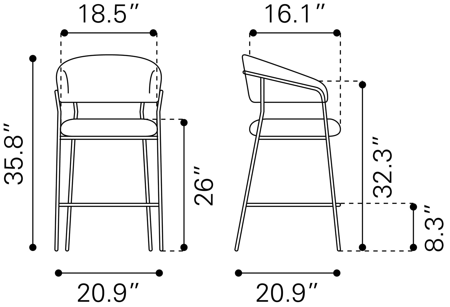 Josephine Counter Stool