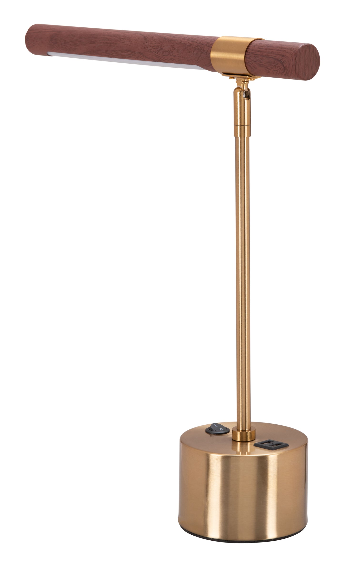 Kippy Table Lamp Brown & Brass