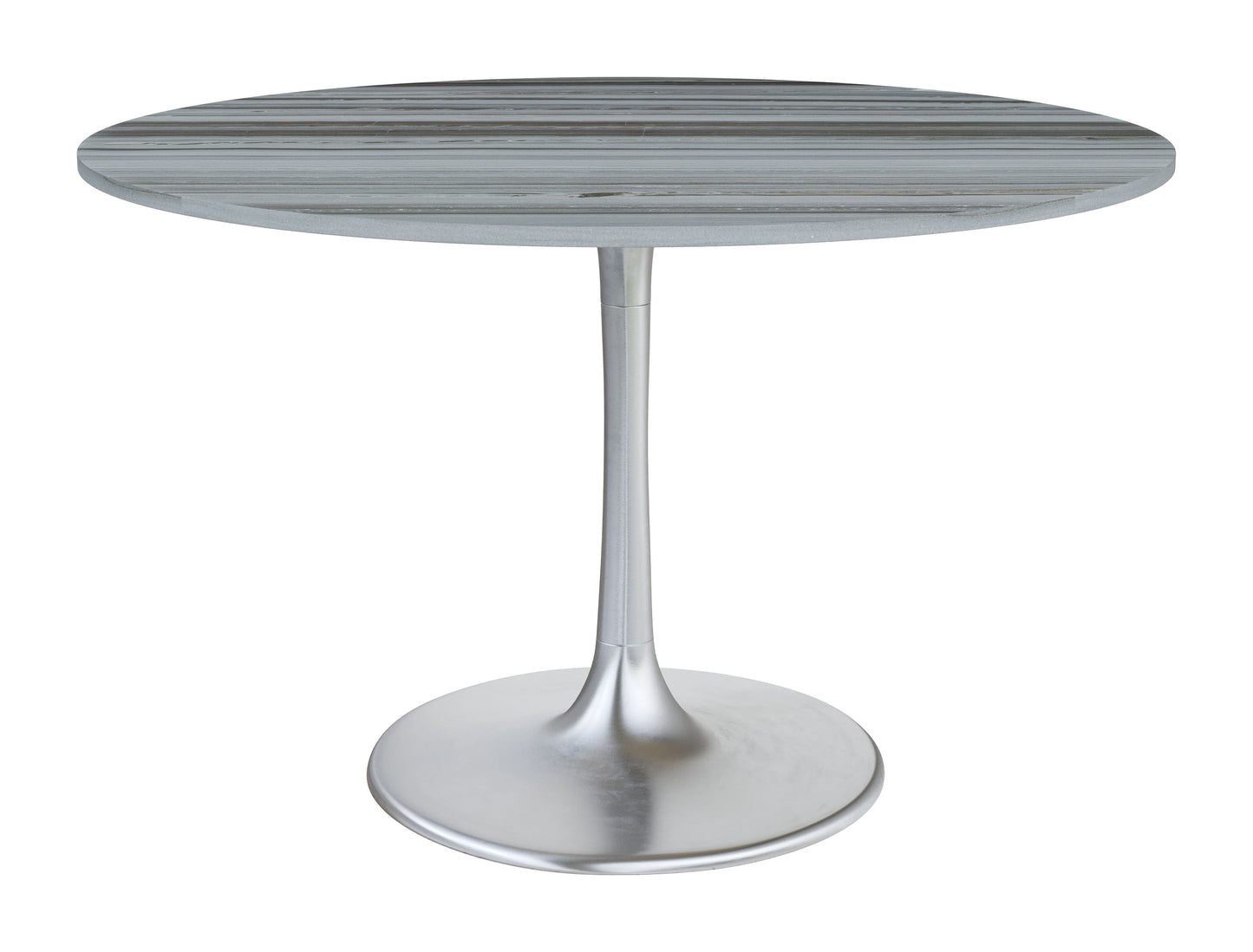 Star City Dining Table Gray & Silver