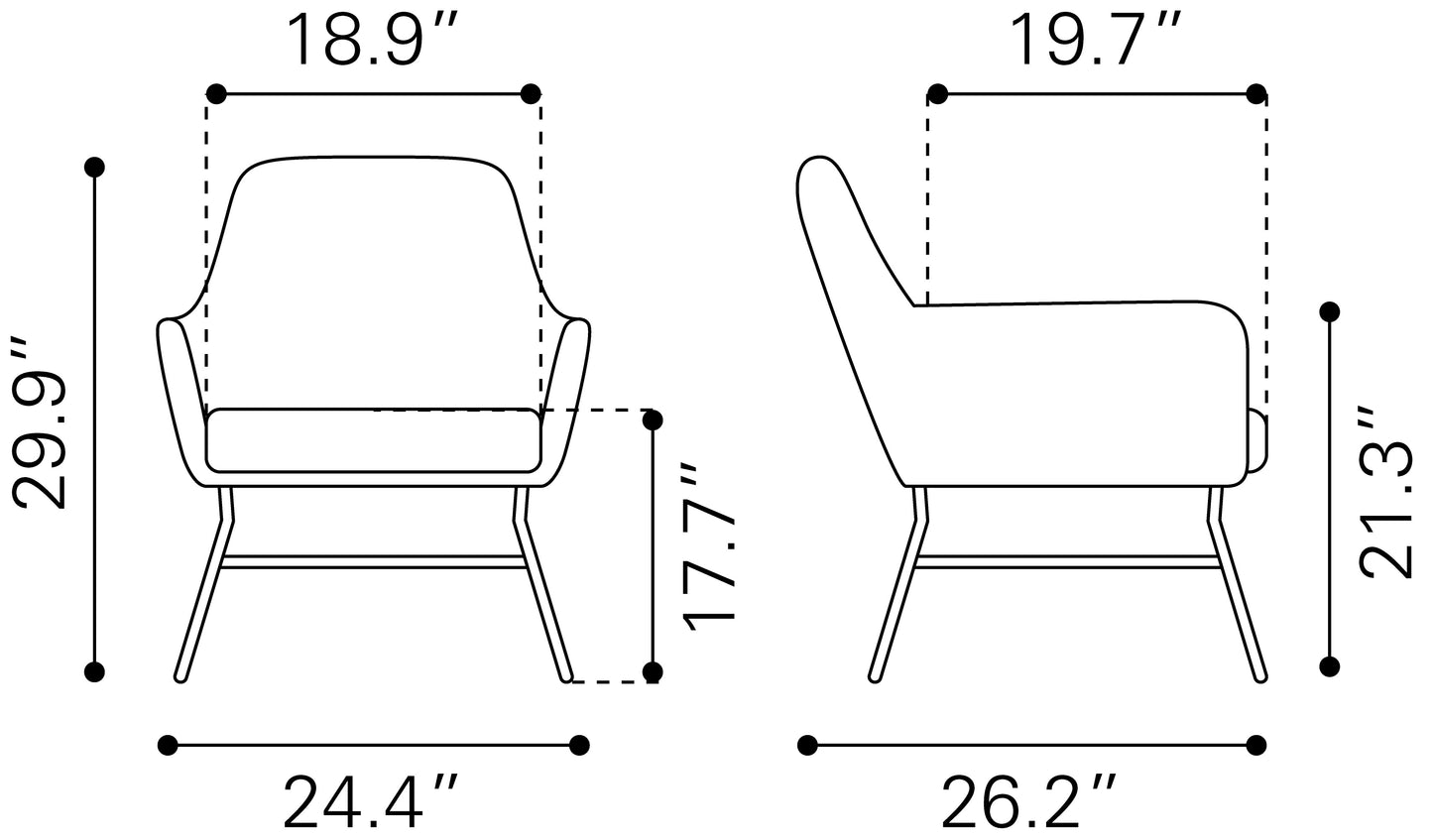 Hans Accent Chair Vintage