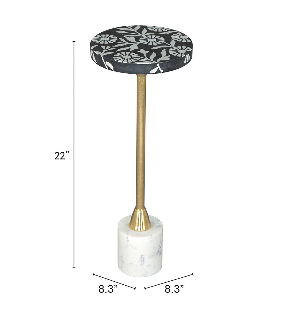 Lizza Side Table Multicolor