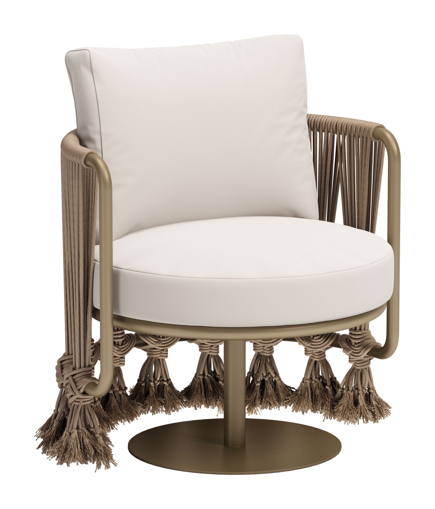 Uzel Accent Chair White